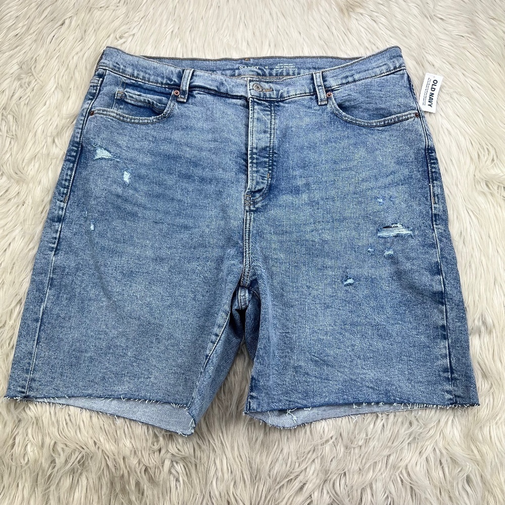 NWT Old Navy Women's Sky-Hi Straight Denim Shorts With Secret Smooth Pockets